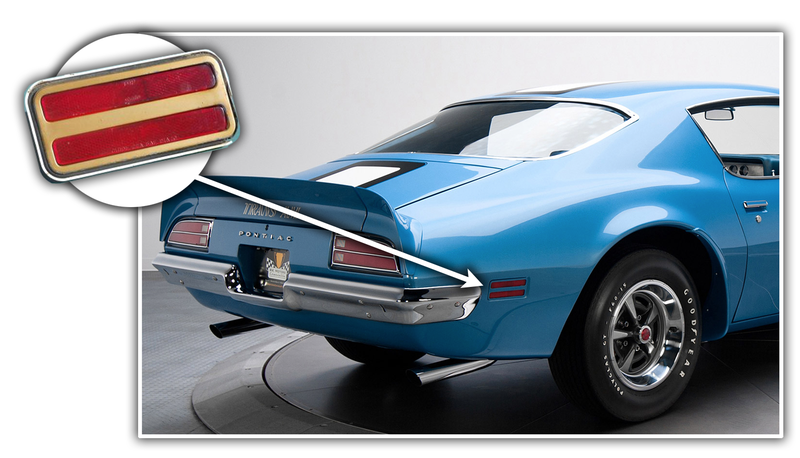 Illustration for article titled The Pontiac Firebird Had the Most Dramatic Range of Side Marker Lamp Design in Motoring HistoryÂ